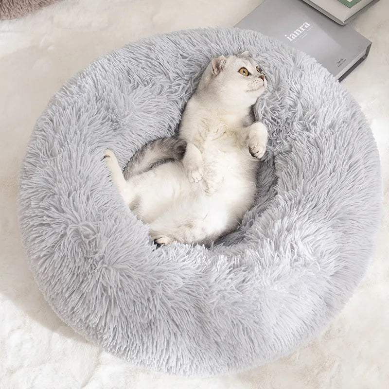 Plush Dog Donut Bed