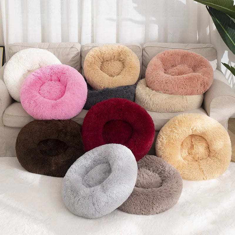 Plush Dog Donut Bed