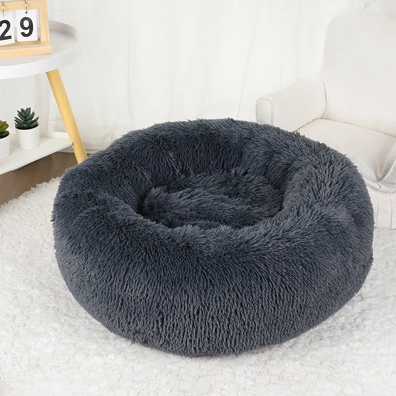 Plush Dog Donut Bed