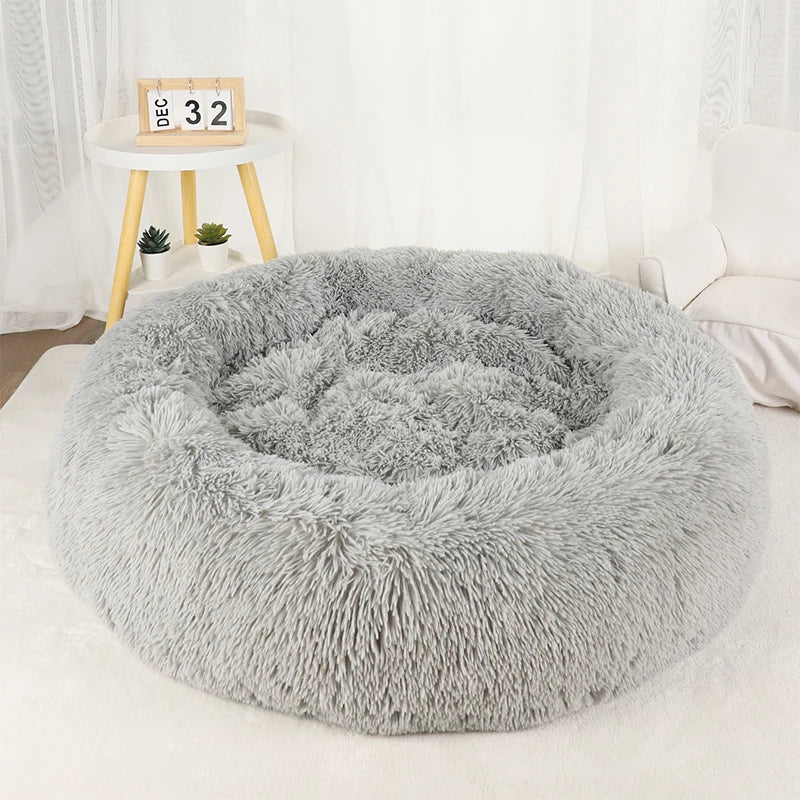 Plush Dog Donut Bed