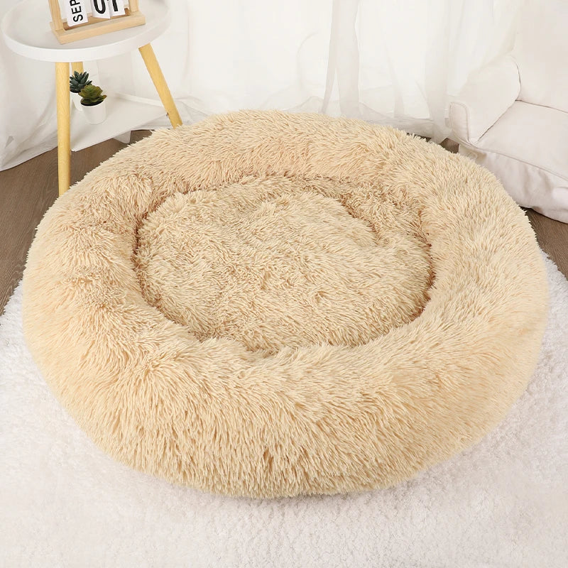 Plush Dog Donut Bed